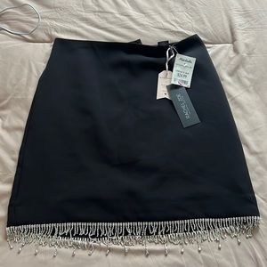 Rachel Zoe fringe rhinestone skirt size 2 new with tags
